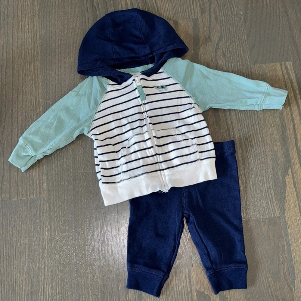 Carter's 3-Piece Striped Little Jacket Set | 3 M